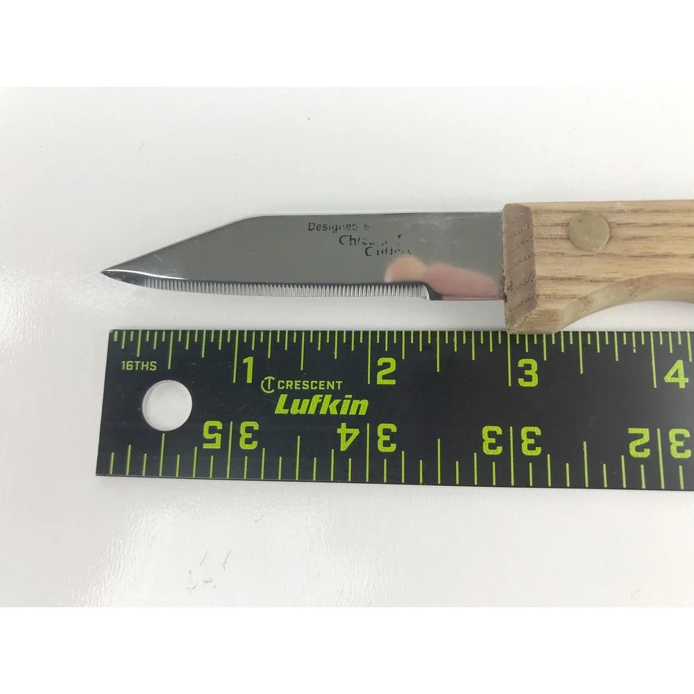 Chicago Cutlery Paring‎ Utility Knife Walnut Wood Handle Stainless Steel 3